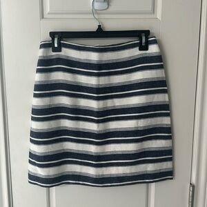Loft stripped a-line skirt